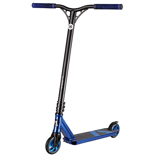 Albott Pro Stunt Scooters Freestyle Trick Scooter with CNC 6061-T6 Aluminum Fork 25 Inches Long Bar Beginner to Intermediate Durable Kick Scooter for Kids 8 Years and Up,Teens, Boys,Adults (Blue)