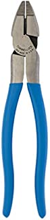 Channellock 369 9.5-Inch Lineman's Pliers | Xtreme Leverage Technology (XLT) Requires Less Force to Cut than Other High-Leverage Models | Forged from High Carbon Steel | Made in the USA, Blue Handle