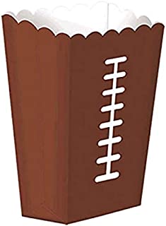 Amscan Football Party Large Snack Box, 8 pieces