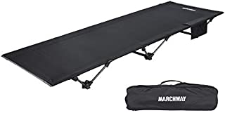 MARCHWAY Lightweight Folding Tent Camping Cot Bed, Portable Compact for Outdoor Travel, Base Camp, Hiking, Mountaineering, Backpacking, Newer Model