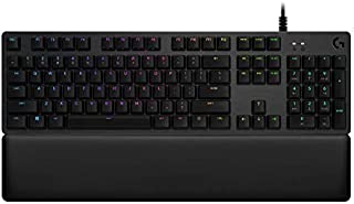 Logitech G513 Carbon LIGHTSYNC RGB Mechanical Gaming Keyboard with GX Blue Switches - Clicky