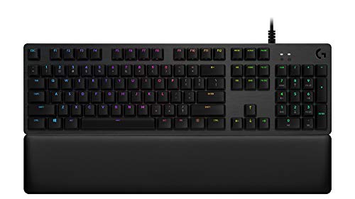 Logitech G513 Carbon LIGHTSYNC RGB Mechanical Gaming Keyboard with GX Blue Switches - Clicky