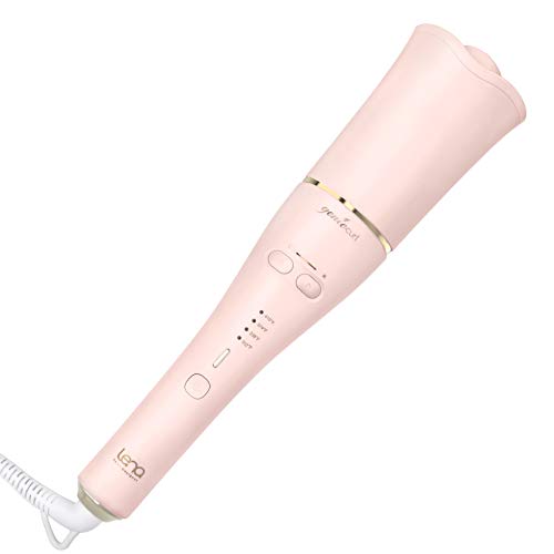 LENA Geniecurl Auto Hair Curling Wand with Ceramic Ionic Barrel and Smart Anti-stuck Sensor, Professional Hair Curler Styling Tool for Long and Short Hair