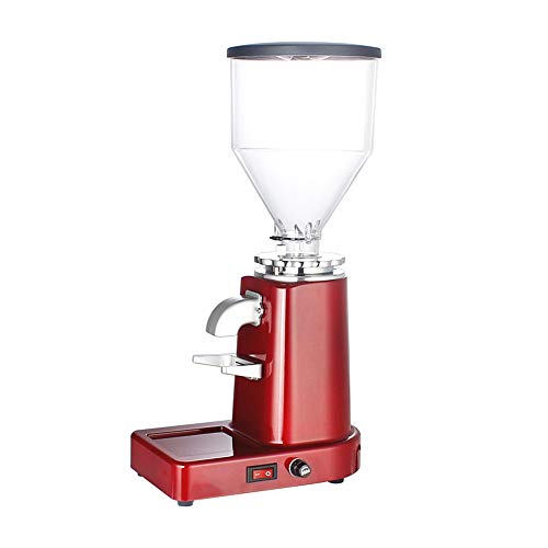 Huanyu Electric Coffee Grinder 1000G Commercial&Home Grinding Machine for Beans Nuts Spice Automatic Burr Grinder 200W Professional Miller 19 Fine - Coarse Grind Size Settings Stainless Steel Cutter (220V, Red)