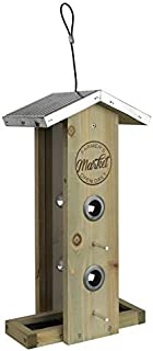 Wild Wings 066567 Galvanized Weathered Vertical Cedar Bird Hopper Feeder