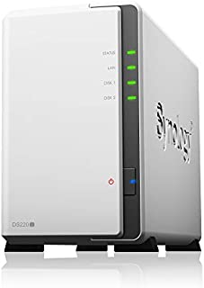 Synology 2 bay NAS DiskStation DS220j (Diskless), 2-bay; 512MB DDR4