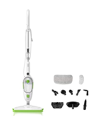 TOPPIN Steam Mop - 10 in 1 Detachable Handheld Steam Cleaner with 2 Pads, Adjustable Steam Level, 23ft Power Cord, and 450ml Water Tank for Hardwood Floor, Carpet, Tile, Laminate, Marble, etc