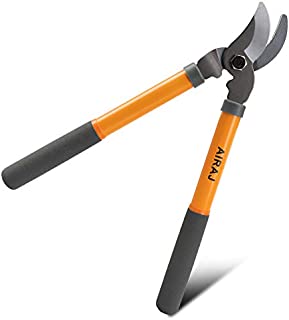 AIRAJ 15 Inch Small Bypass Lopper,Light Duty Bypass Tree Trimmer,Lopper with Comfortable Nylon Handle,Garden Shears Chops Branches,Branch Cutter with Clean Cut Capacity Pruning Shears