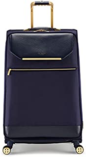 Ted Baker Women's Albany Softside Luggage, Suitcase Collection (Navy, Checked-Large 29-Inch)