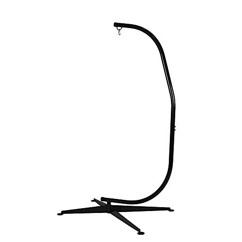 Project One Hammock Chair Stands Hanging Hammock Stand,Premium C-Stand for Air Porch Swing Chair, Heavy Duty 300lbs Capacity, Indoor/Outdoor