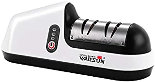 Warsun Electric Knife Sharpener, Professional Tool for Kitchen Knife, Rechargeable Knife Sharpener, Fine/Crude Modes, Non-slip Design