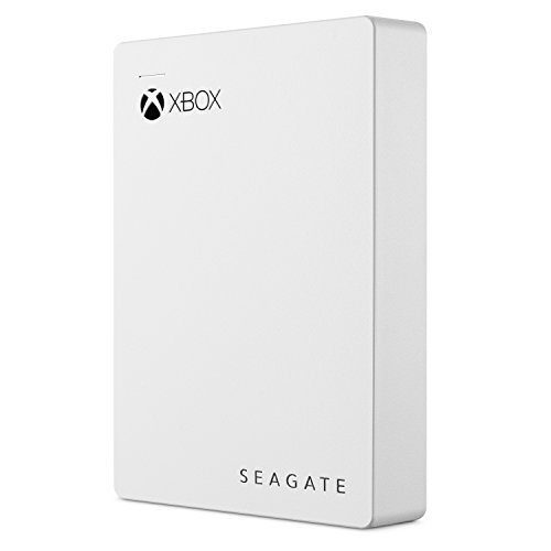 Seagate Game Drive For Xbox 4TB External Hard Drive Portable HDD, USB 3.0  White, Designed For Xbox One, 2 Month Xbox Game Pass Membership, 1 Year Rescue Service (STEA4000407)