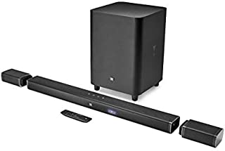 JBL Bar 5.1 4K Ultra HD 5.1-Channel Soundbar with True Wireless Surround Speakers, Black (JBLBAR51BLK)