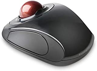 Kensington Orbit Wireless Trackball Mouse with Touch Scroll Ring (K72352US),Black