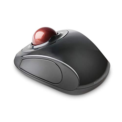 Kensington Orbit Wireless Trackball Mouse with Touch Scroll Ring (K72352US),Black