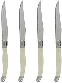 French Home Laguiole Steak Knives (Set of 4), Faux Ivory