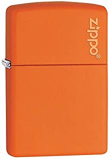 Zippo 231ZL Orange Matte Logo Pocket Lighter