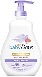 Baby Dove Sensitive Skin Care Baby Wash For a Calming Baby Bath Wash Calming Moisture Hypoallergenic and Tear-Free, Washes Away Bacteria 13 oz