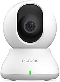 Security Camera 2K, blurams Baby Monitor Dog Camera 360-degree for Home Security w/ Smart Motion Tracking, Phone App, IR Night Vision, Siren, Works with Alexa & Google Assistant & IFTTT, 2-Way Audio