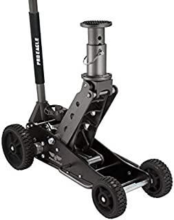 COOKE Pro Eagle 2 Ton Big Wheel Off Road Jack, The Beast, Off Road Racing High Car Jack (2 Ton, Black, Big Wheel)