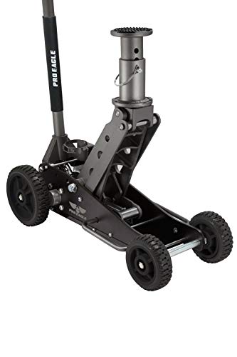 COOKE Pro Eagle 2 Ton Big Wheel Off Road Jack, The Beast, Off Road Racing High Car Jack (2 Ton, Black, Big Wheel)