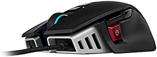 Corsair M65 RGB Elite  Wired FPS and MOBA Gaming Mouse  Adjustable Weight and Balance  Durable Aluminum Frame  18,000 DPI Optical Sensor , Black