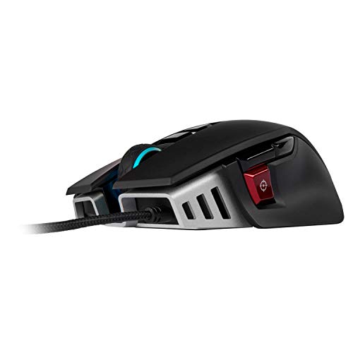 Corsair M65 RGB Elite  Wired FPS and MOBA Gaming Mouse  Adjustable Weight and Balance  Durable Aluminum Frame  18,000 DPI Optical Sensor , Black