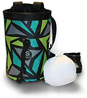 slackers Chalk Bag - Durable Rock Climbing Chalk Bag - Great for Gymnastics, Bouldering, Weightlifting, or Training Like a Ninja Warrior - Perfect for Indoor and Outdoor Use!