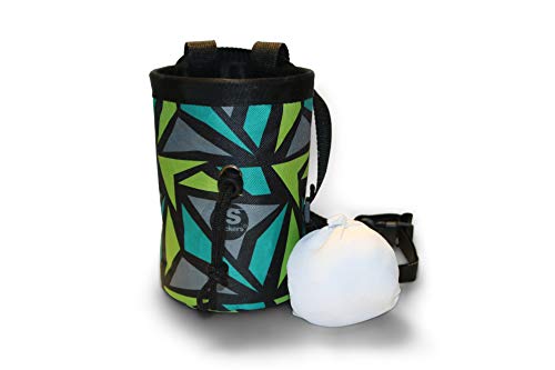 slackers Chalk Bag - Durable Rock Climbing Chalk Bag - Great for Gymnastics, Bouldering, Weightlifting, or Training Like a Ninja Warrior - Perfect for Indoor and Outdoor Use!