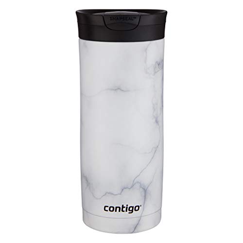 Contigo | Couture SNAPSEAL Vacuum-Insulated Travel Mug, 16oz, White Marble