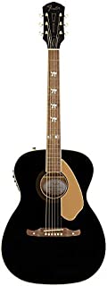 Fender Tim Armstrong 10th Anniversary Hellcat Acoustic Guitar, Walnut Fingerboard, Black