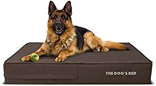 The Dogs Bed Orthopedic Dog Bed Large Brown 40x25, Premium Memory Foam, Pain Relief: Arthritis, Hip & Elbow Dysplasia, Post Surgery, Lameness, Supportive, Calming, Waterproof Washable Cover