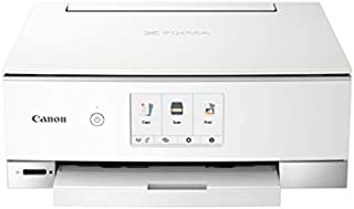 Canon TS8320 All In One Wireless Color Printer, Copier, Scanner, Home Inkjet Printerwith Mobile Printing, White, Works with Alexa