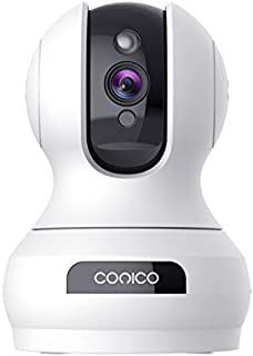 Indoor Camera,Conico 1080P Pan/Tilt Baby Monitor with Camera and Audio,Pet Camera with Motion Detection,Two-Way Audio,Night Vision,Cloud and Local Storage,WiFi Camera Compatible with Alexa for Home