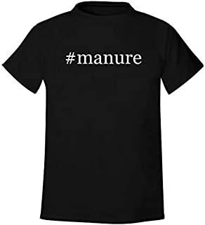 #manure - Men's Hashtag Soft & Comfortable T-Shirt, Black, Medium