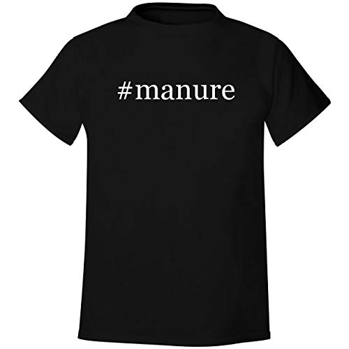 #manure - Men's Hashtag Soft & Comfortable T-Shirt, Black, Medium