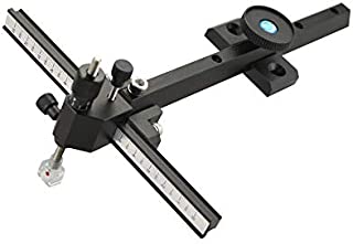 AMEYXGS Archery Recurve Bow Sight Hunting Target Bow Sight Aluminum Alloy Adjustable Bow Aiming Point Outdoor Hunting Shooting Accessory (Black)