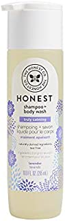 The Honest Company Truly Calming Lavender Shampoo + Body Wash, Tear Free Baby Shampoo + Body Wash, Naturally Derived Ingredients, Sulfate & Paraben Free Baby Wash, 10 Fl Oz