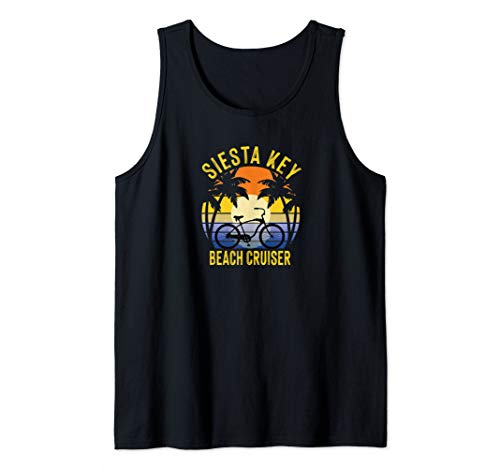 Siesta Key Beach Cruiser Florida Gulf Coast Vacation Bike Tank Top