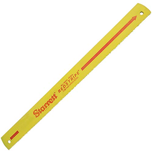 Starrett RS1410-5 Redstripe Solid High Speed Steel Power Hacksaw Blade, 0.050