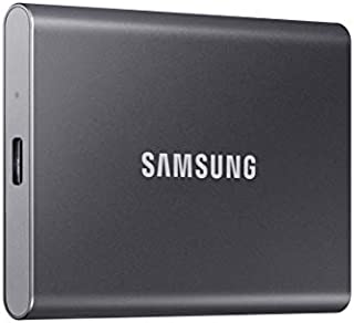 SAMSUNG T7 Portable SSD 500GB - Up to 1050MB/s - USB 3.2 External Solid State Drive, Gray (MU-PC500T/AM)