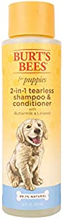 Burt's Bees Dog Shampoo for Puppies, 2 in 1 Shampoo and Conditioner, Buttermilk and Linseed Oil, 16 Oz