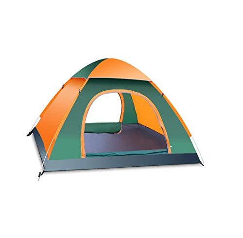 Instant Pop Up Camping Tent Waterproof 3-4 Person Camping Tent, Quick Set Up, Outdoor Hiking Backpacking Tent Shelter (E)