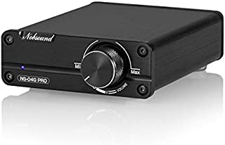 Nobsound Mini Dual TPA3116 Digital Power Amplifier HiFi Stereo Amp Audiophile-Grade 2.0 Channel 100W×2 NE5532P Pre-Amp (Black)