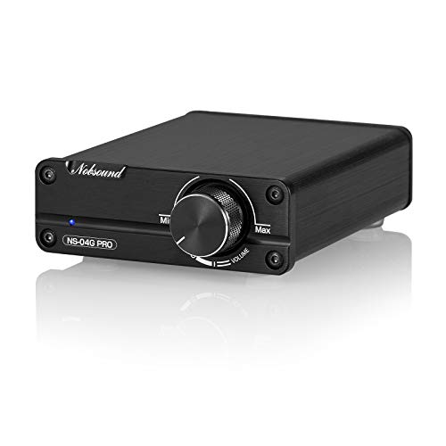 Nobsound Mini Dual TPA3116 Digital Power Amplifier HiFi Stereo Amp Audiophile-Grade 2.0 Channel 100W×2 NE5532P Pre-Amp (Black)