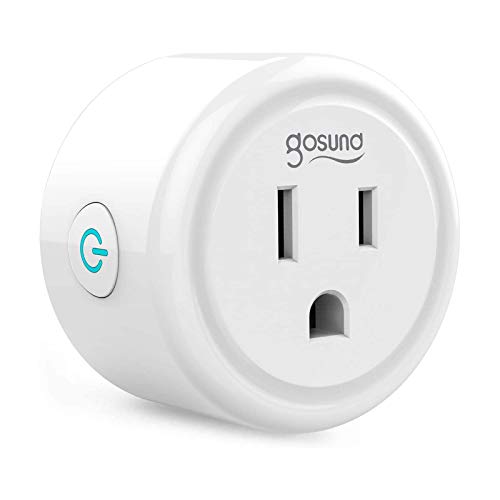 Mini Smart Plug Gosund Wifi Outlet Works with Alexa Google Assistant, No Hub Required, ETL and FCC Listed Only 2.4GHz Wifi Enabled Remote Control Wifi Smart Socket