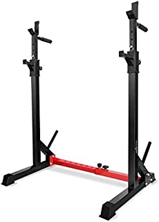 Yes4All Adjustable Barbell Squat Rack with 550 Lb Weight Capacity (Standard)