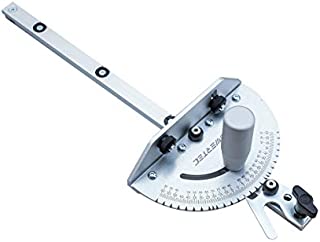 POWERTEC 71142 Universal Table Saw Miter Gauge Assembly/Miter Gauge with 27 Angle Stops