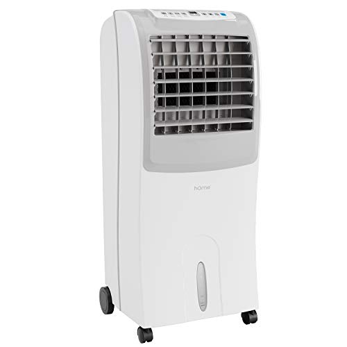 hOmeLabs Evaporative Cooler - Portable Cooling Fan with 3 Wind Modes, 3 Speeds, Timer, Humidifier and Auto Shut Off Function - with 10 Liter Ice Water Tank Capacity - Cools Room up to 200 Square Feet