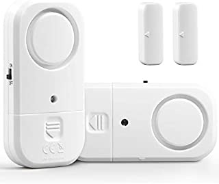 Window Alarm 2 Pack, Camaroca Wireless Door Alarm for Home Security System, Pool Door Alarm for Kids Safety Toddler Door Open Alarm Sensor